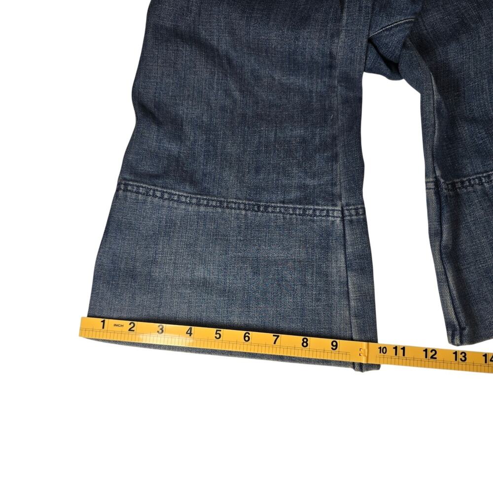 Aerie Denim Kick Flare Overalls Jumpsuit S Blue Wide Leg Adjustable Straps - Picture 16 of 16